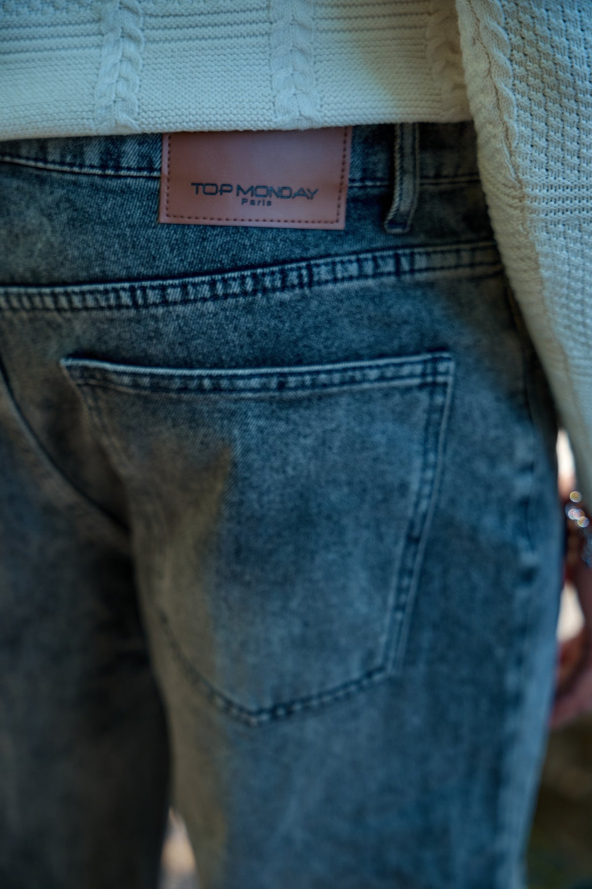 Bleached Gray Jeans