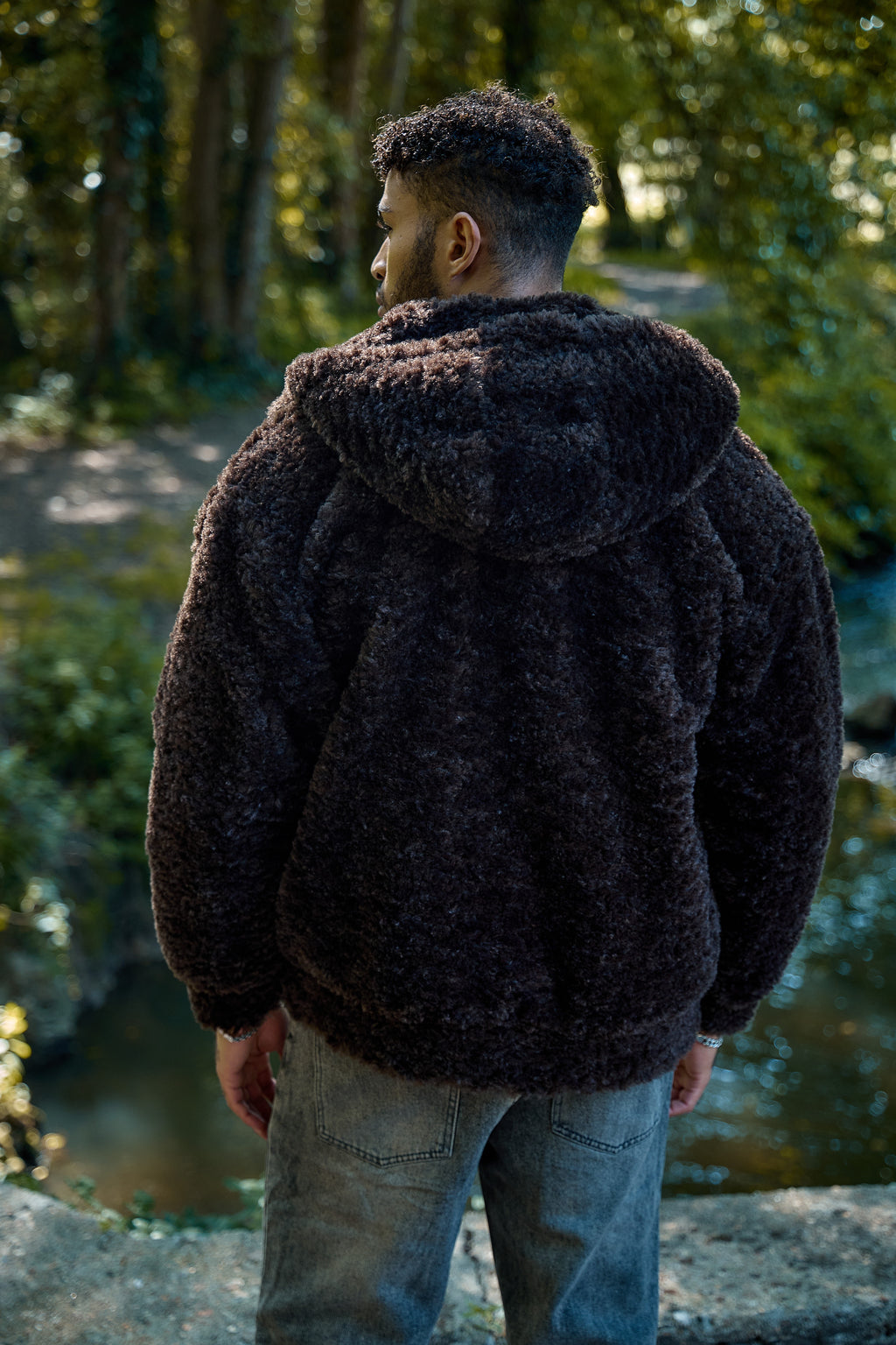 Vest teddy à capuche