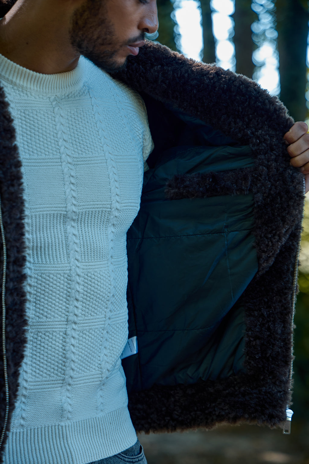Vest teddy à capuche