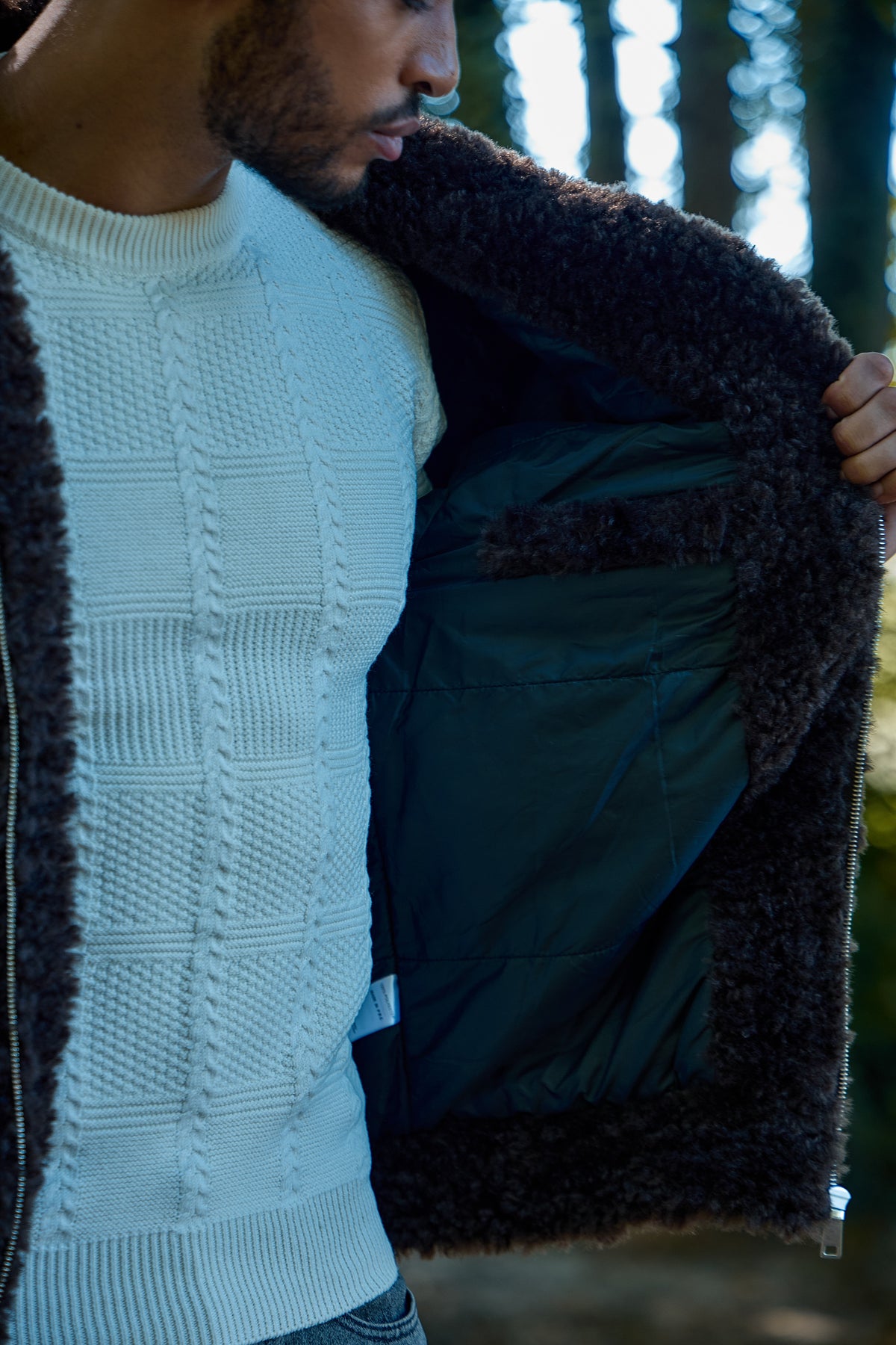 Vest teddy à capuche