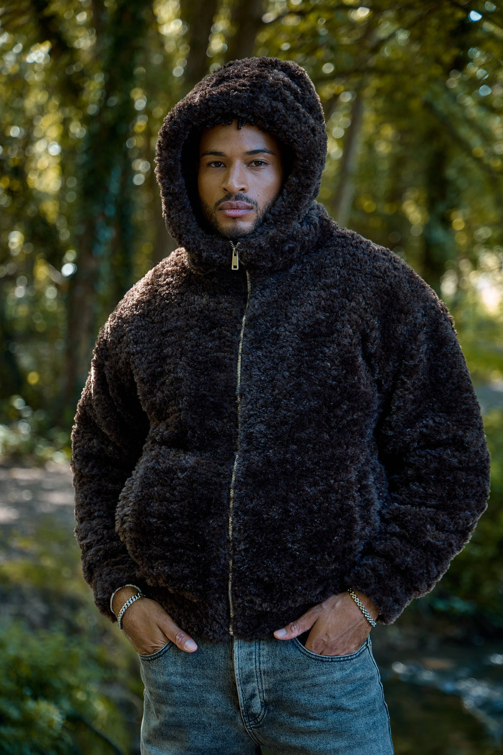 Vest teddy à capuche