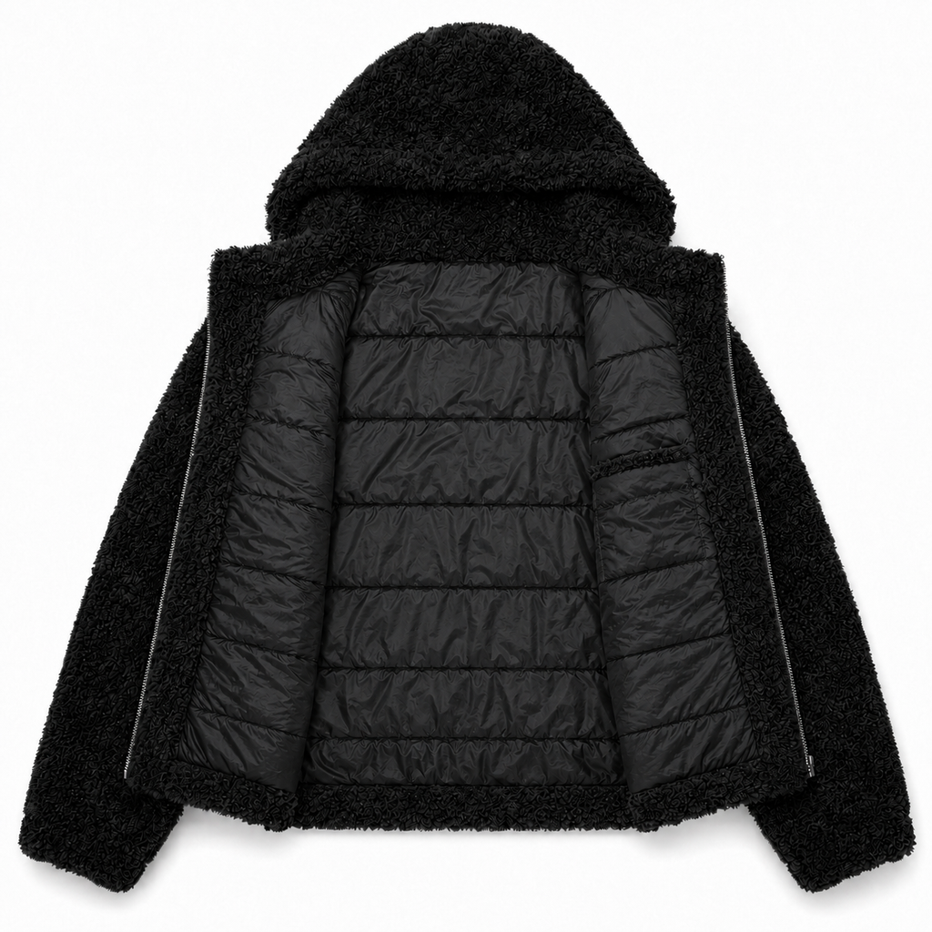 Vest teddy à capuche