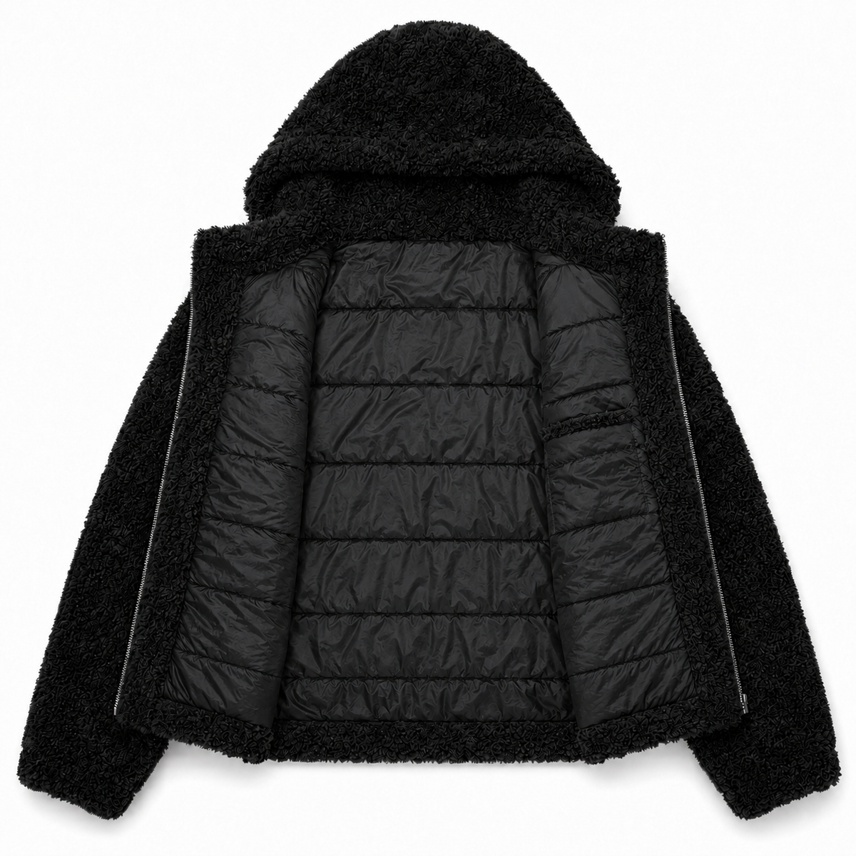 Vest teddy à capuche