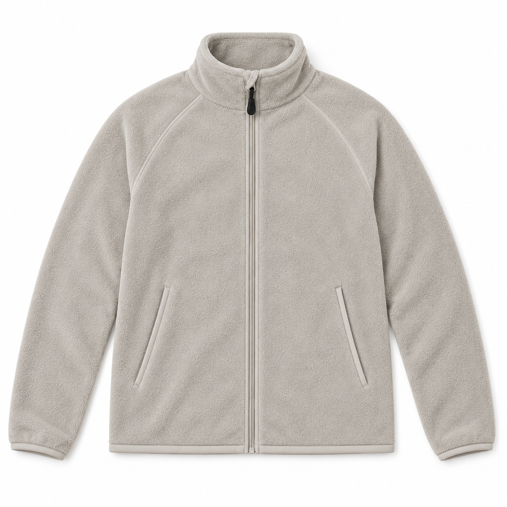 Veste Zippée à Col Montant