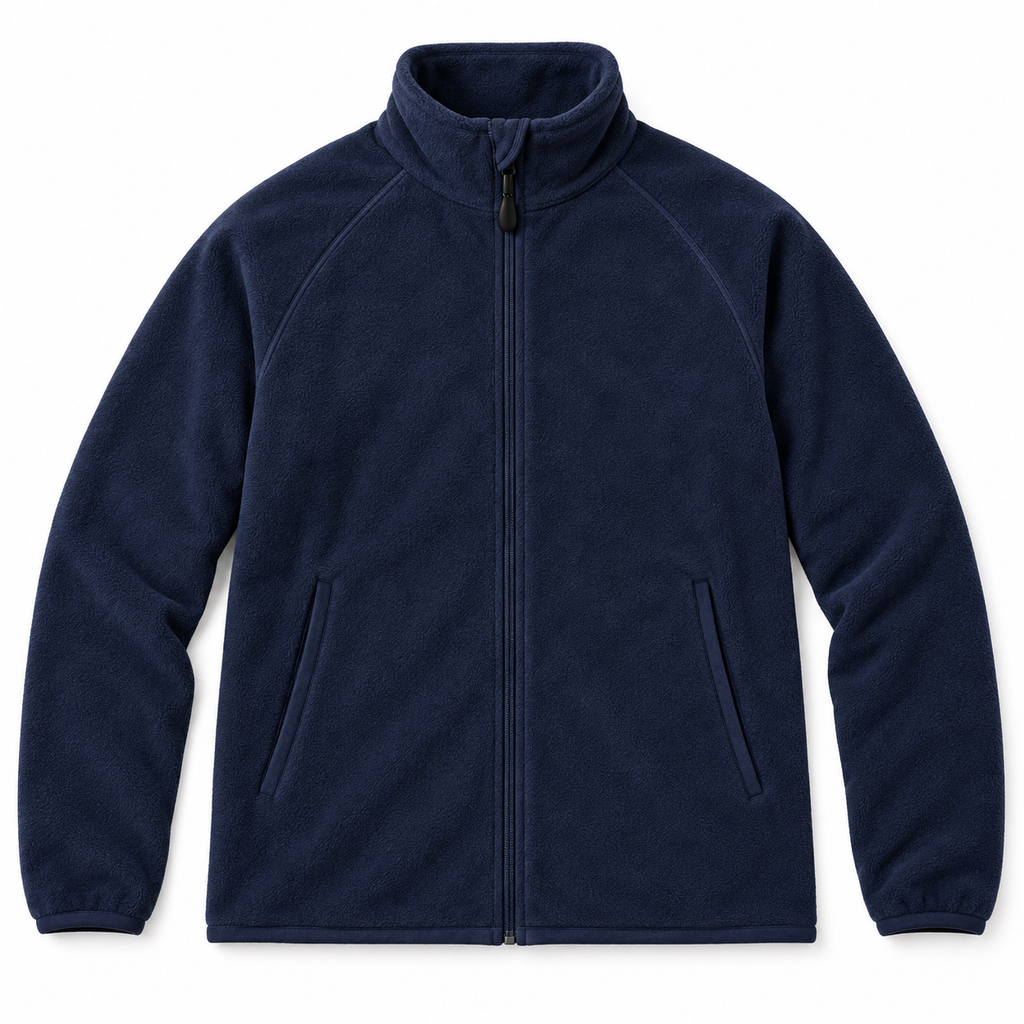 Veste Zippée à Col Montant