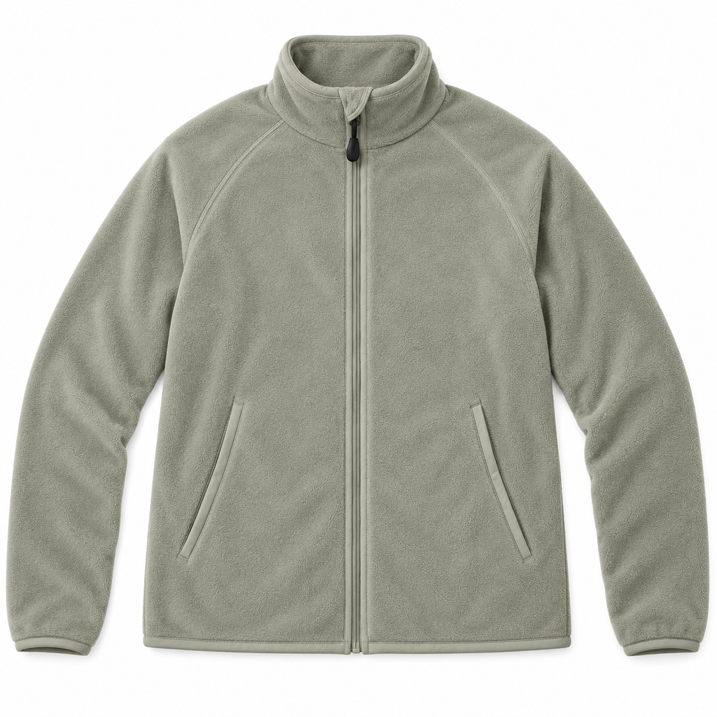 Veste Zippée à Col Montant