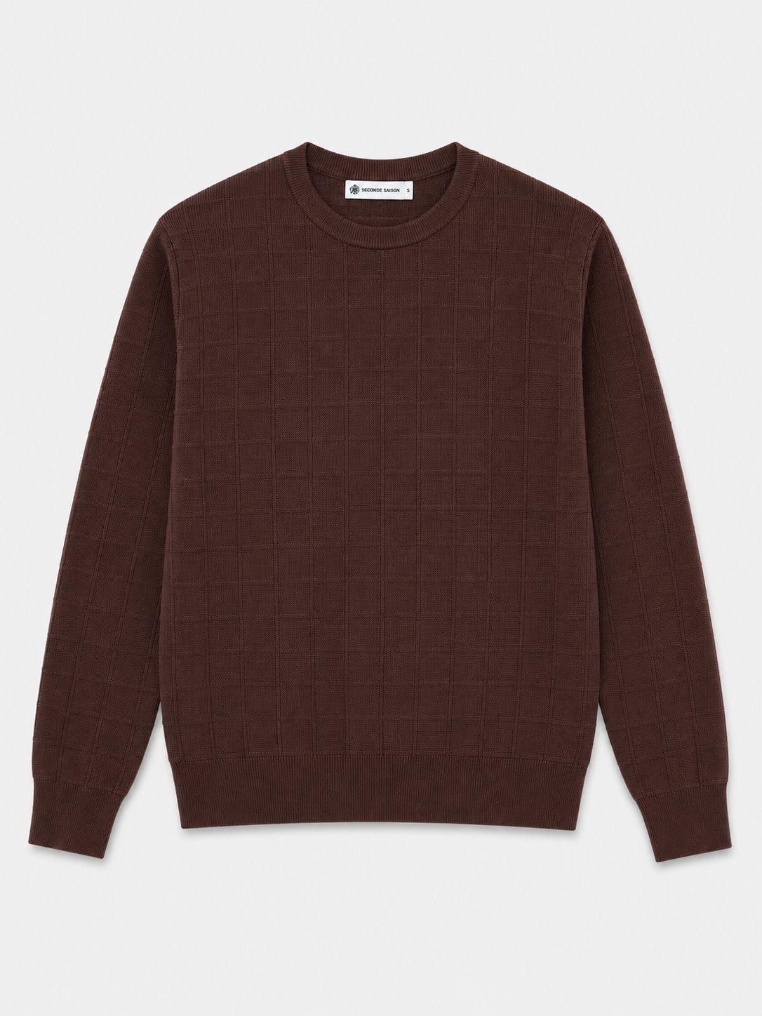 Pull à Maille Quadrillée