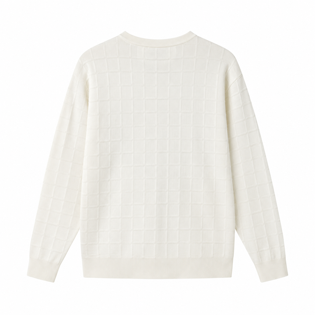 Pull à Maille Quadrillée