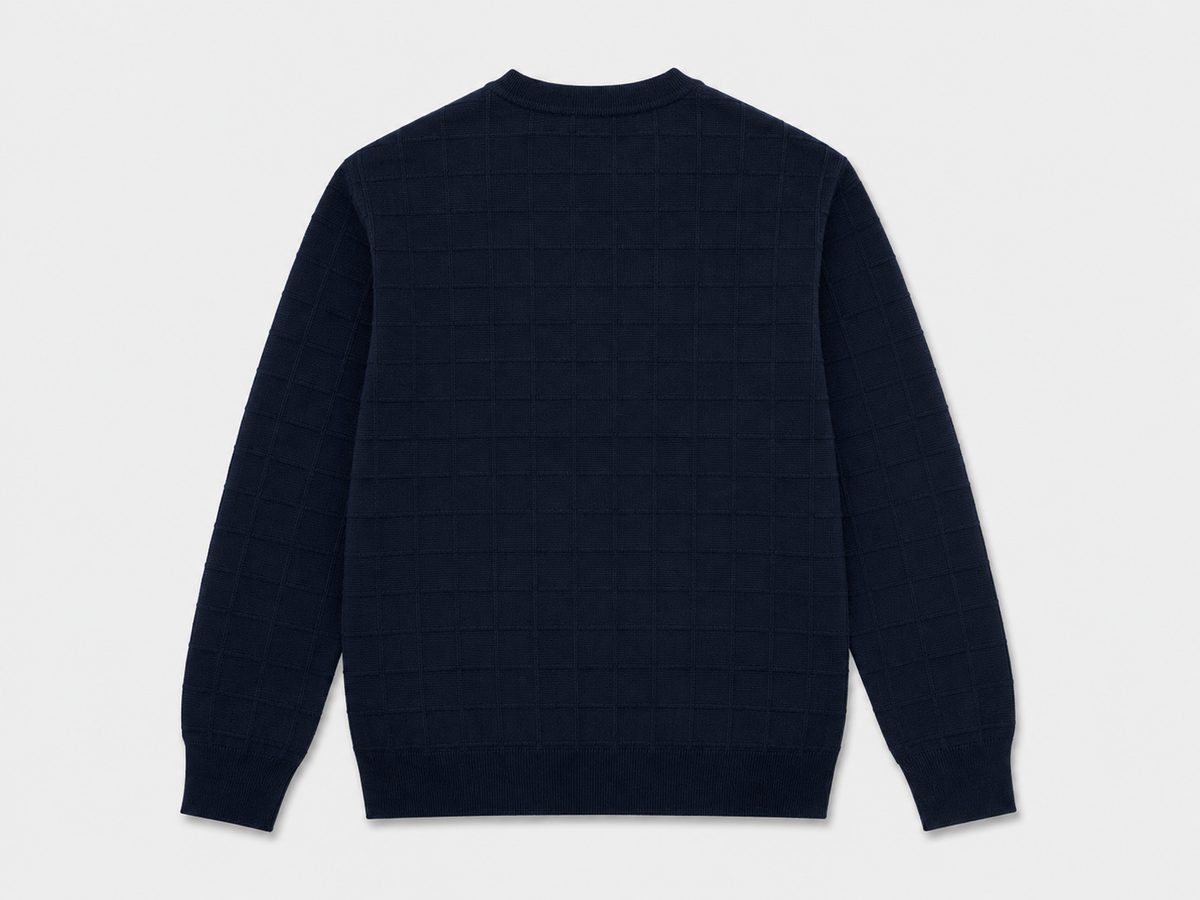 Pull à Maille Quadrillée