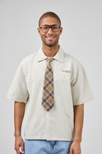 Chemise Oversize à Carreaux avec Cravate – Urban College