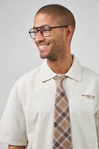 Chemise Oversize à Carreaux avec Cravate – Urban College