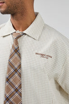 Chemise Oversize à Carreaux avec Cravate – Urban College