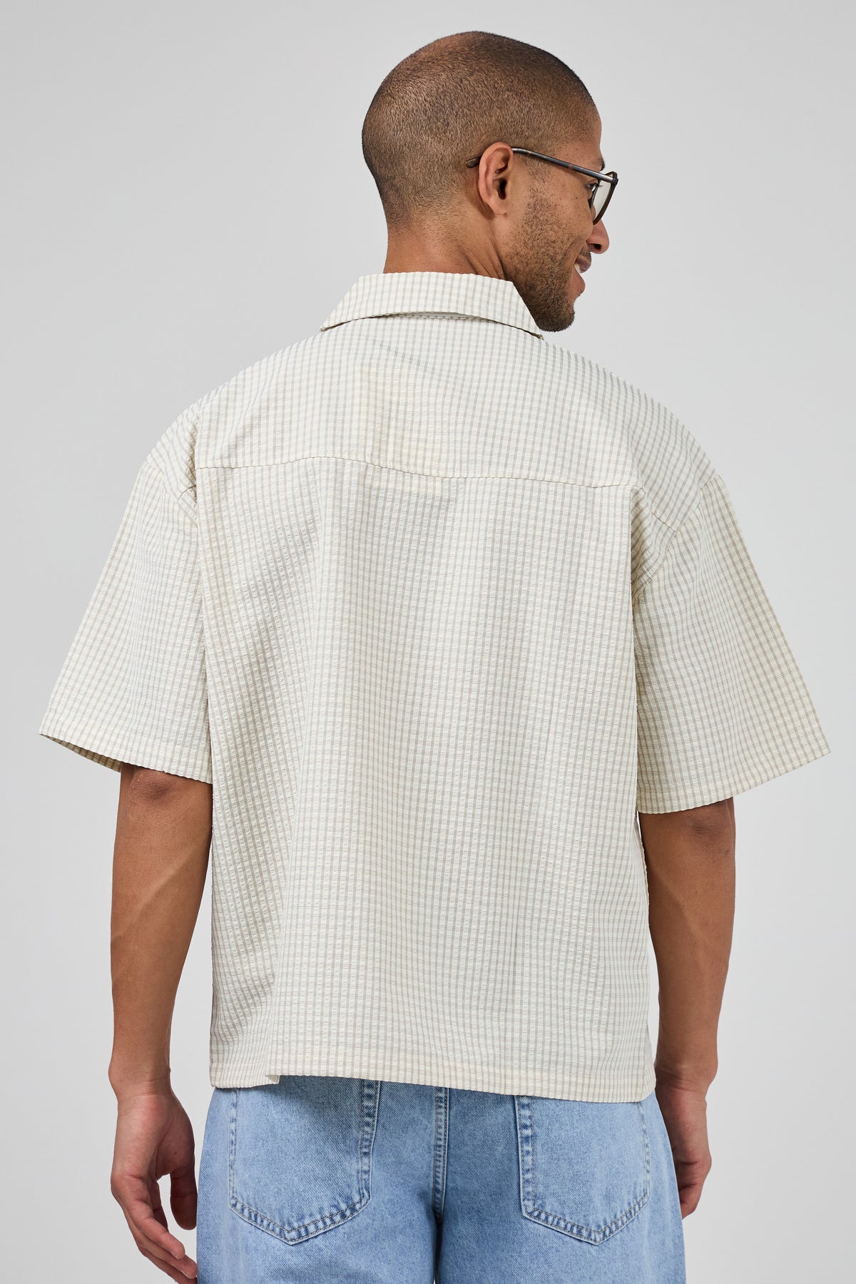 Chemise Oversize à Carreaux avec Cravate – Urban College