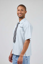 Chemise Oversize à Carreaux avec Cravate – Urban College