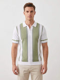 Polo homme à manches courtes avec fermeture zippée