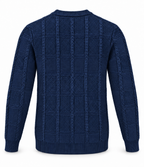 Pull en Maille Texturée à Col Rond
