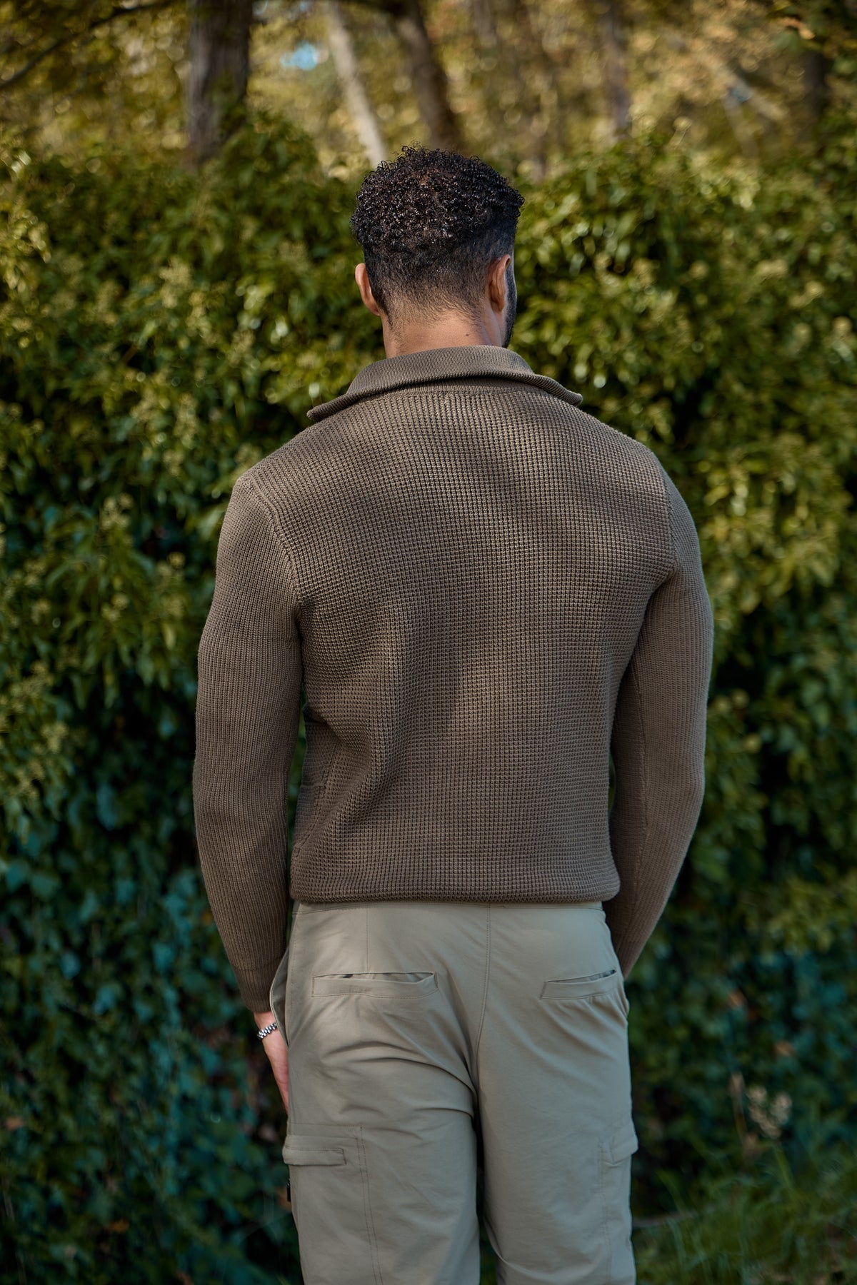 Pull Col Zippé Texturé