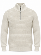 Pull Col Zippé Texturé