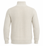 Pull Col Zippé Texturé