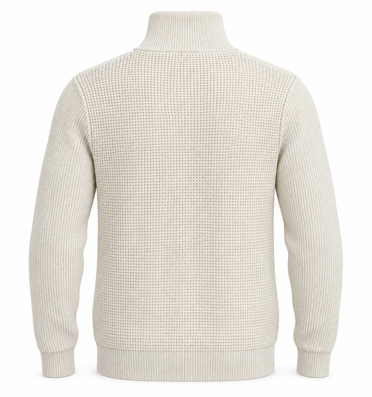 Pull Col Zippé Texturé