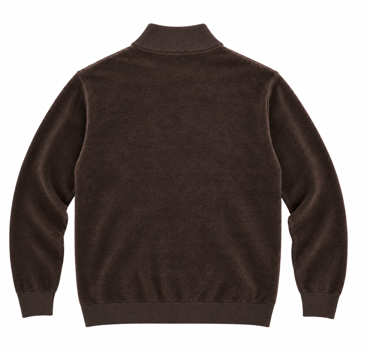 Pull Col Zippé en Maille Chenille