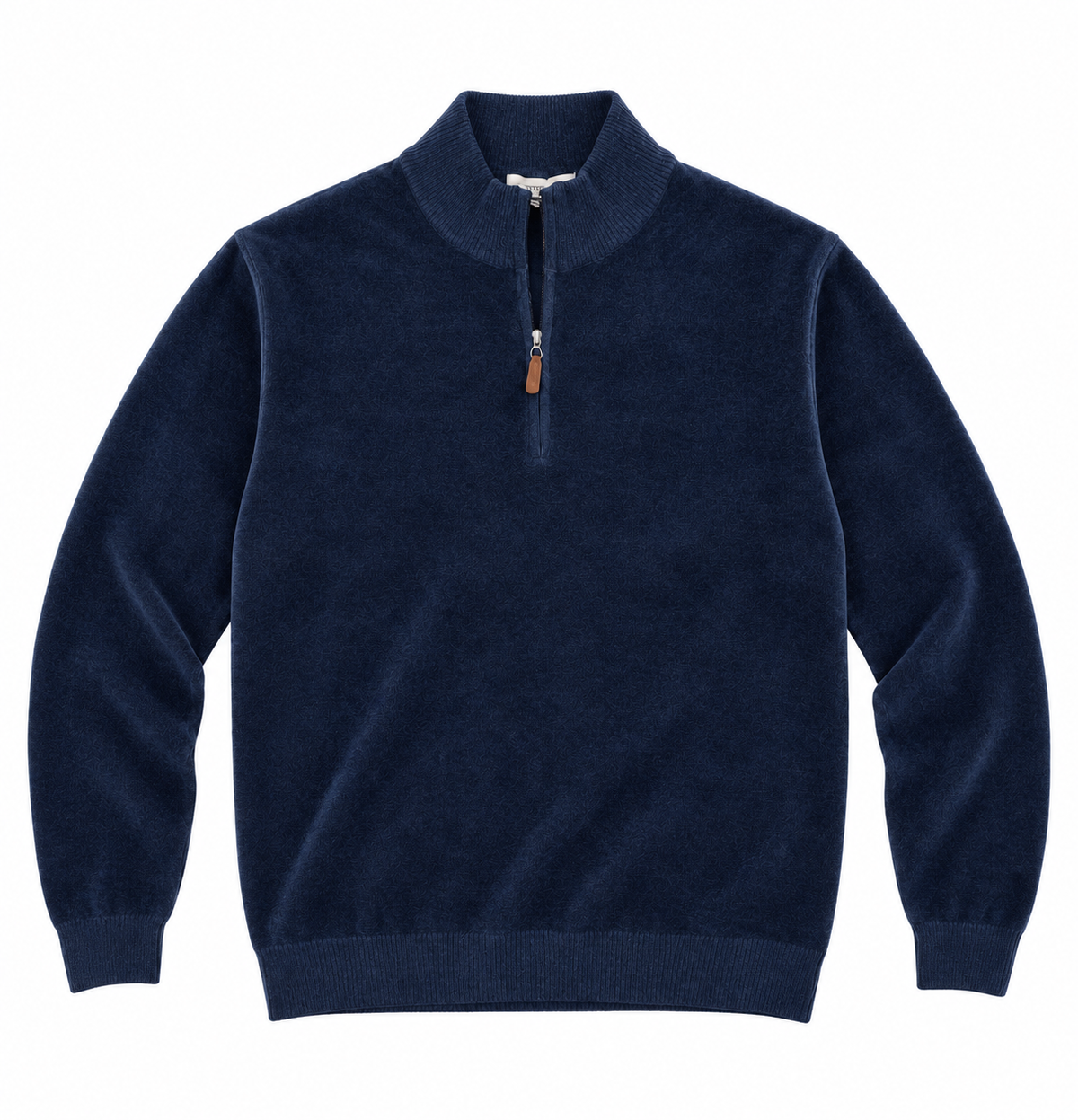 Pull Col Zippé en Maille Chenille