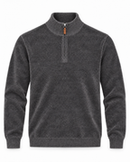 Pull Col Zippé en Maille Chenille