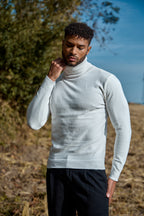 Pull Col Roulé en Maille Fine