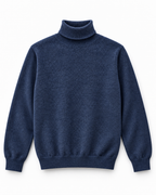 Pull Col Roulé en Maille Fine
