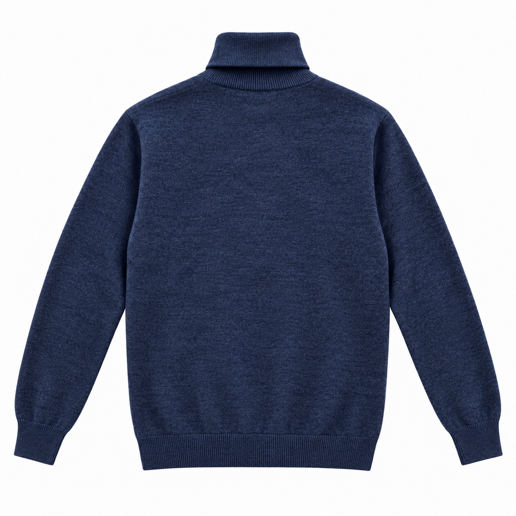 Pull Col Roulé en Maille Fine