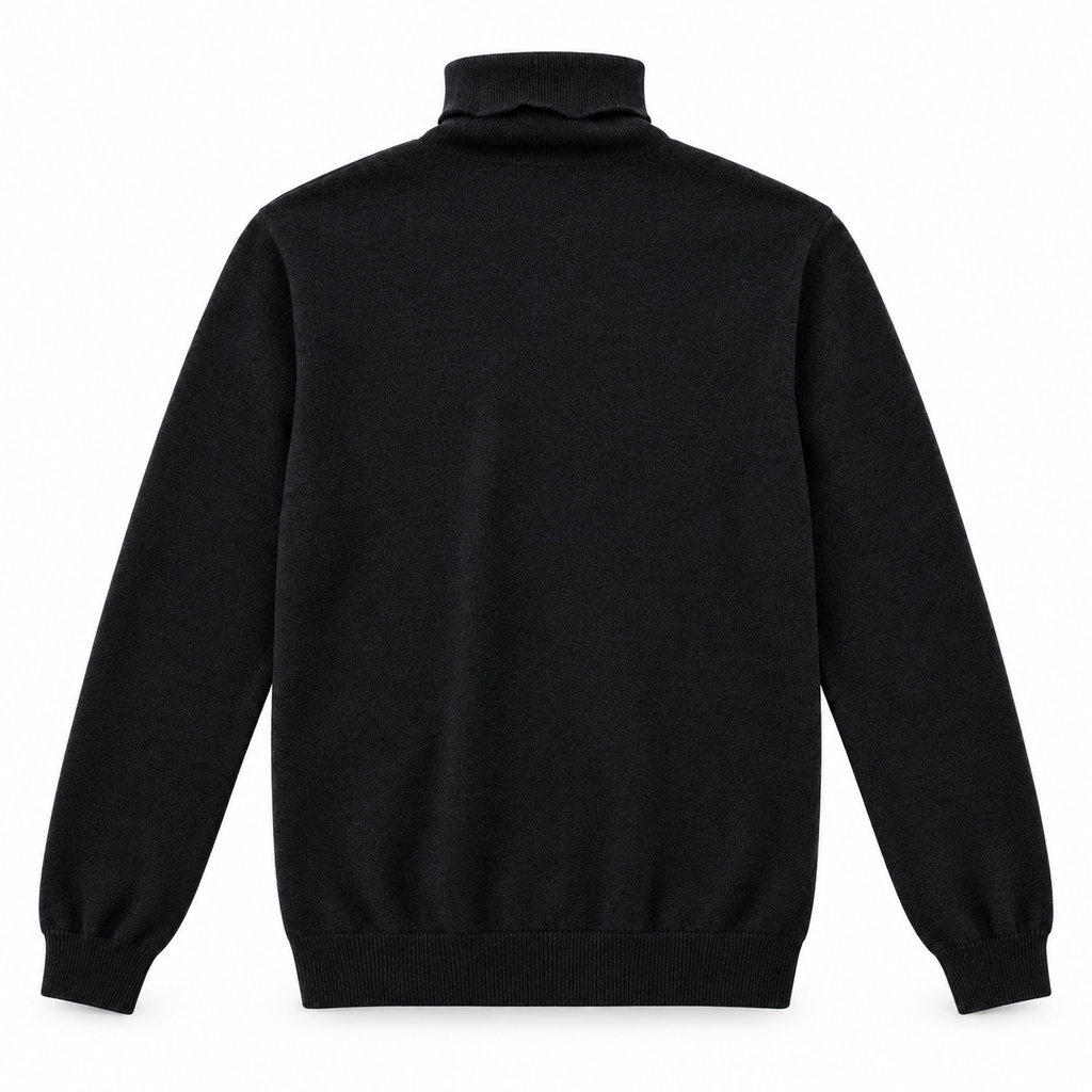 Pull Col Roulé en Maille Fine