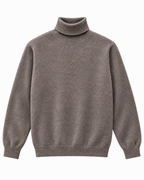 Pull Col Roulé en Maille Fine