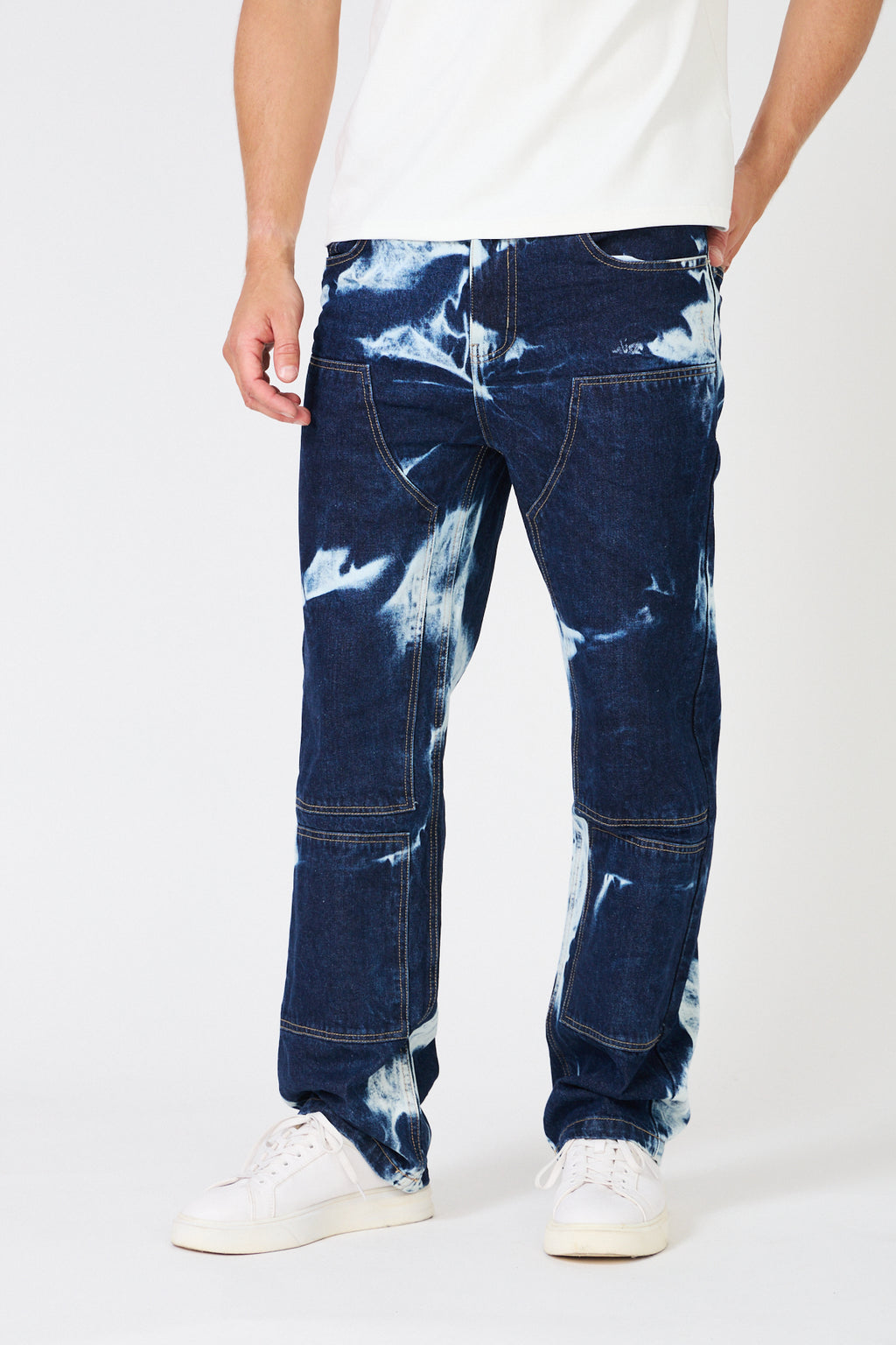 Veste et Pantalon Denim Effet Délavé - Ensemble