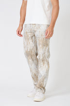 Paint Effect Denim Set – Street Chic Look for Winter