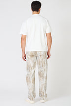 Paint Effect Denim Set – Street Chic Look for Winter