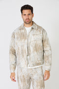Paint Effect Denim Set – Street Chic Look for Winter
