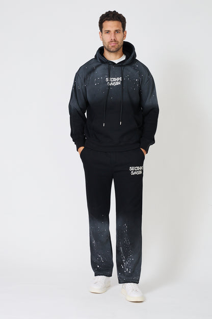Oversized Gradient Hoodie - "Second Season" Print - Streetwear Style