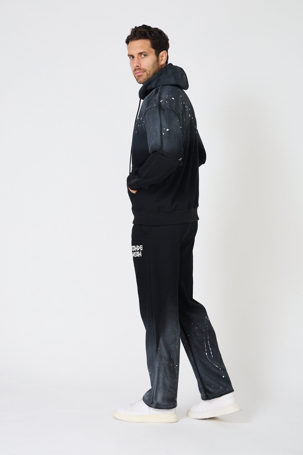 Hoodie Oversize Dégradé  - Imprimé "Seconde Saison"