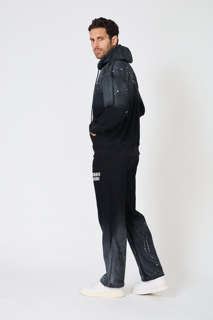Oversized Gradient Hoodie - "Second Season" Print - Streetwear Style