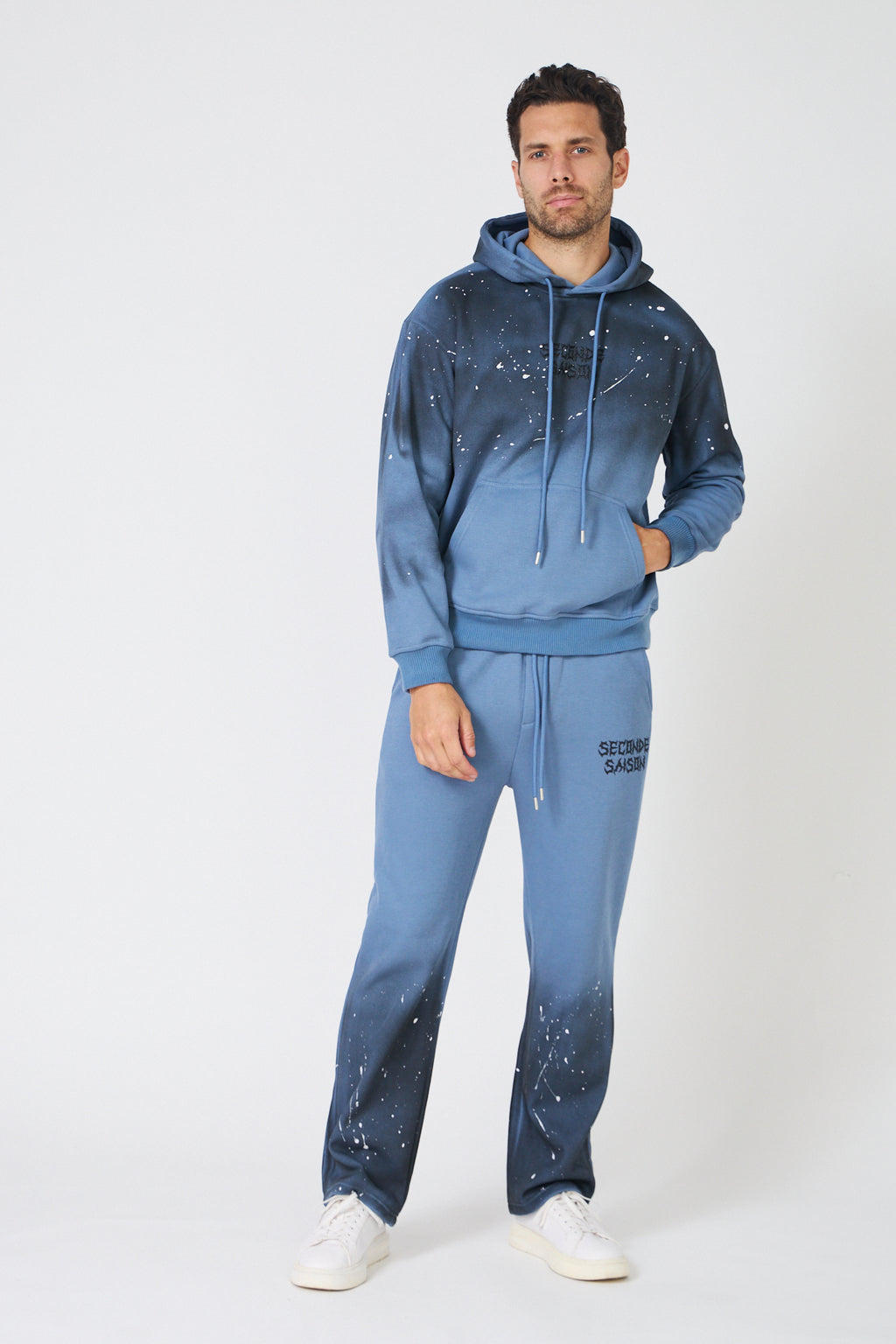 Hoodie Oversize Dégradé  - Imprimé "Seconde Saison"