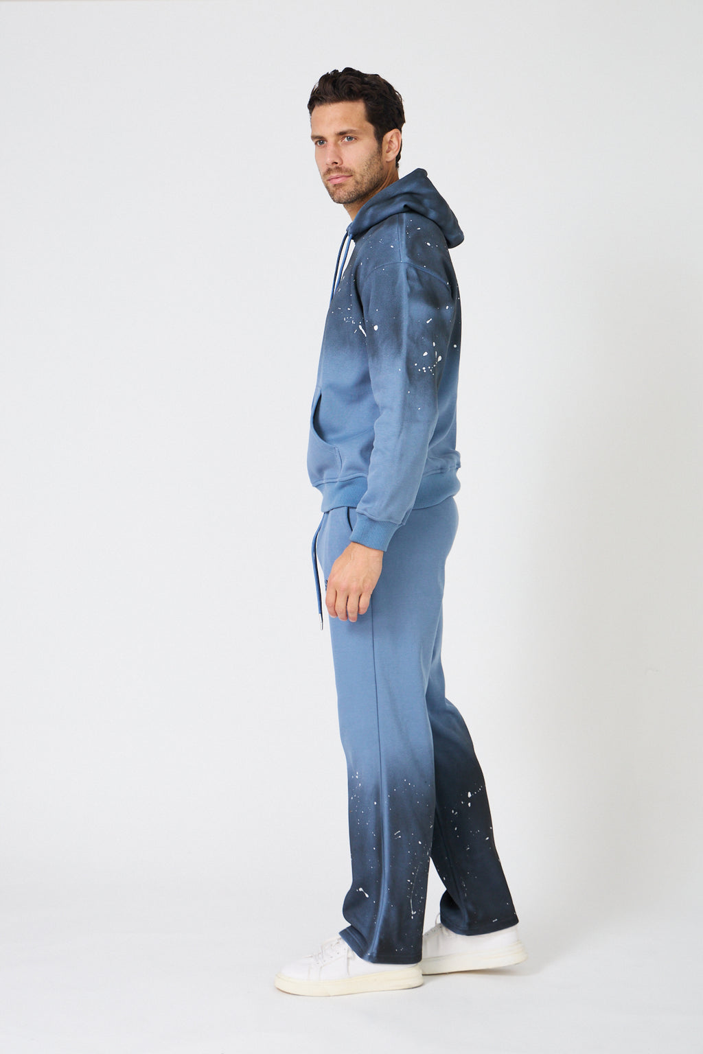 Hoodie Oversize Dégradé  - Imprimé "Seconde Saison"