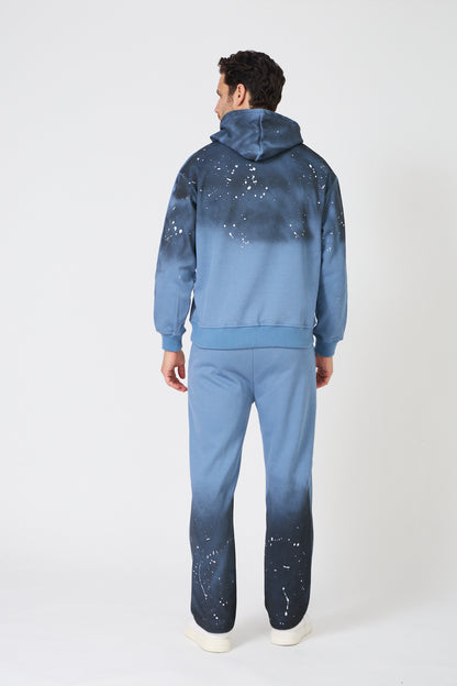 Oversized Gradient Hoodie - "Second Season" Print - Streetwear Style
