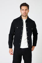 Men's Denim "Western" Overshirt - Slim Fit Cut