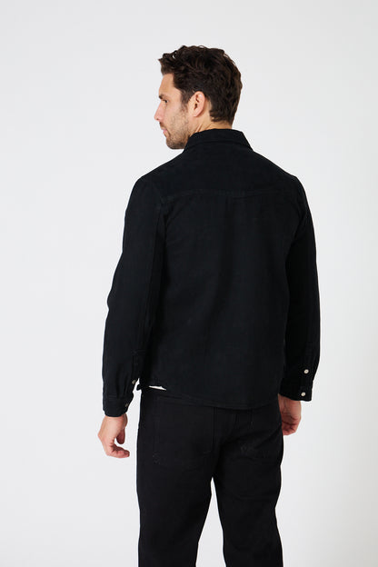 Men's Denim "Western" Overshirt - Slim Fit Cut