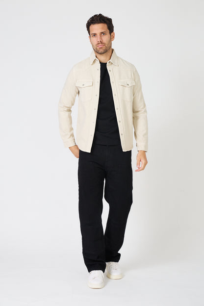 Men's Denim "Western" Overshirt - Slim Fit Cut