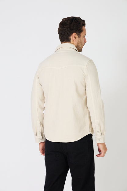 Men's Denim "Western" Overshirt - Slim Fit Cut