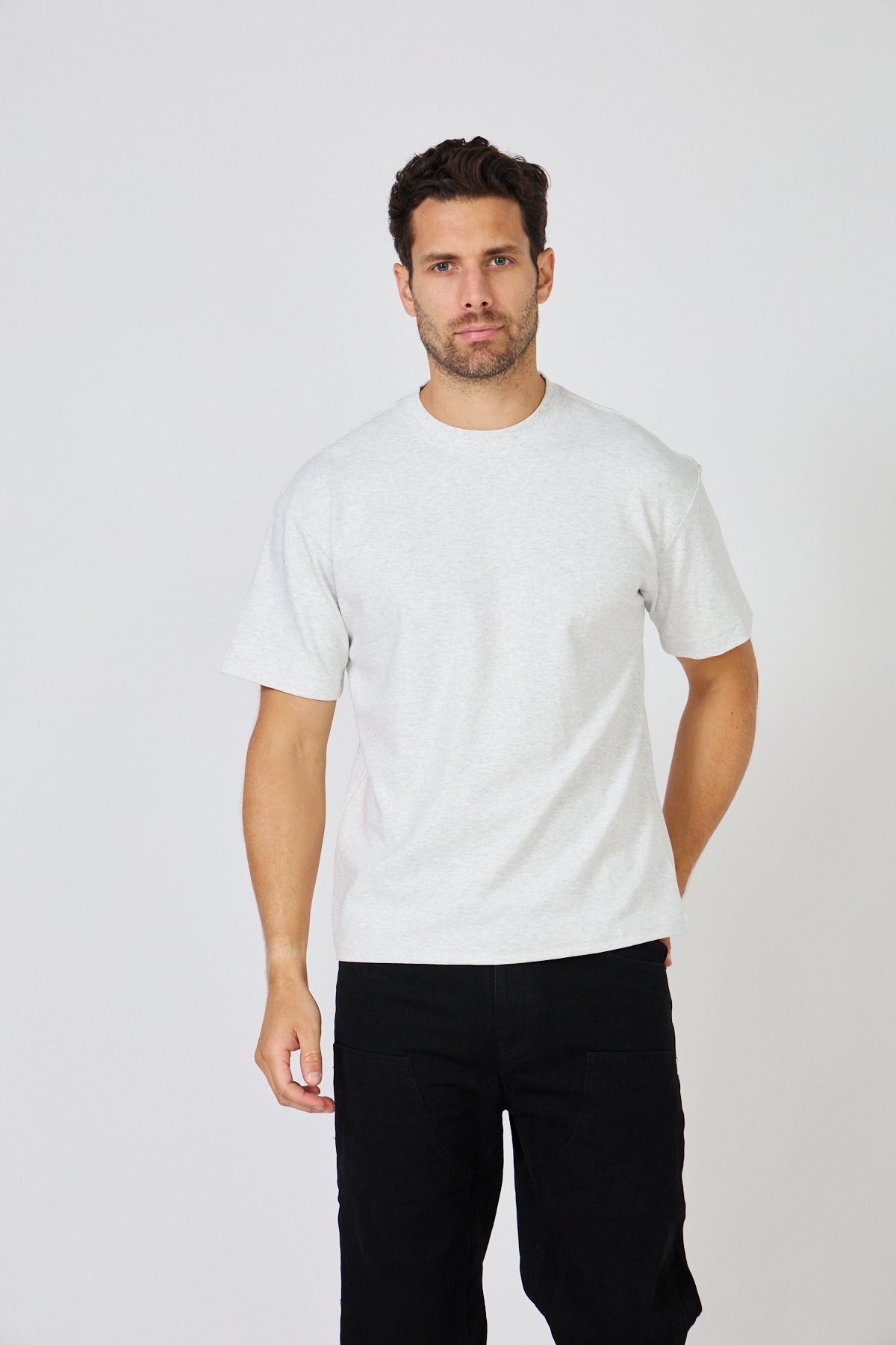 T-Shirt Homme Oversize - Coton Uni