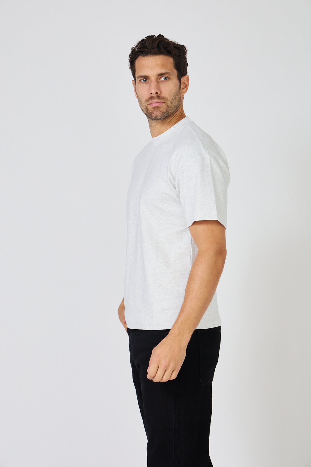 T-Shirt Homme Oversize - Coton Uni