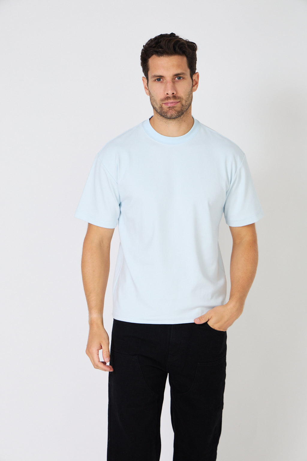 T-Shirt Homme Oversize - Coton Uni