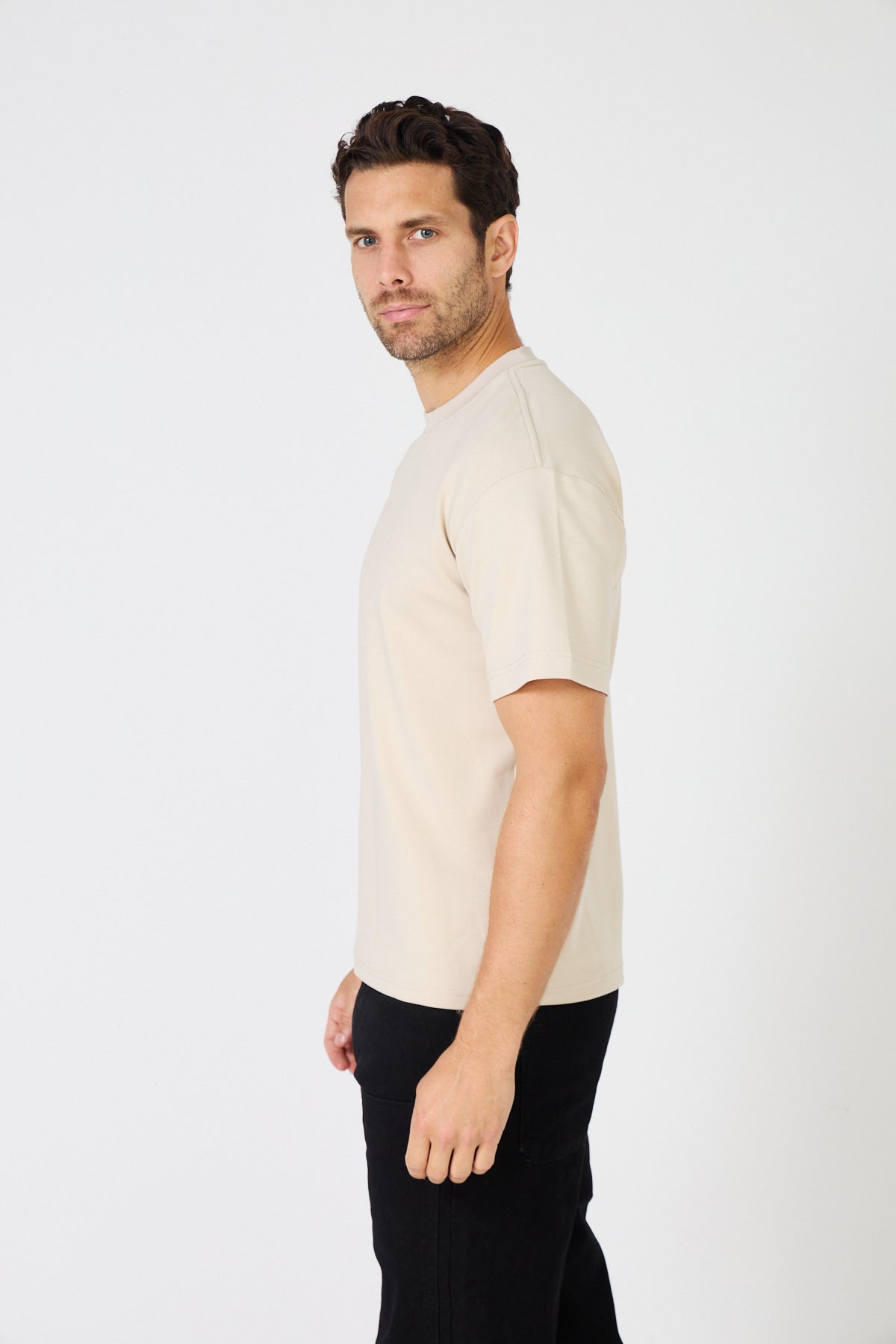 T-Shirt Homme Oversize - Coton Uni